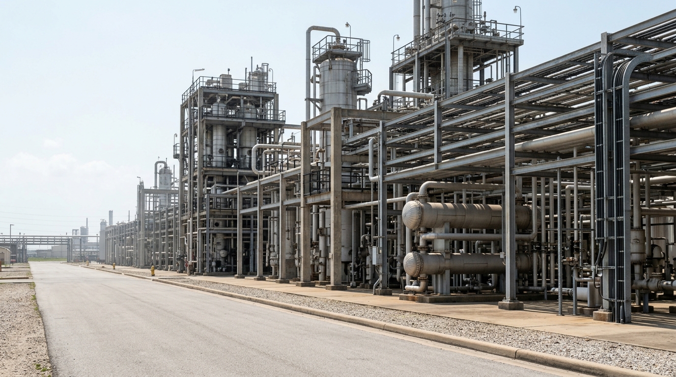 Industrial process complex on the Gulf Coast