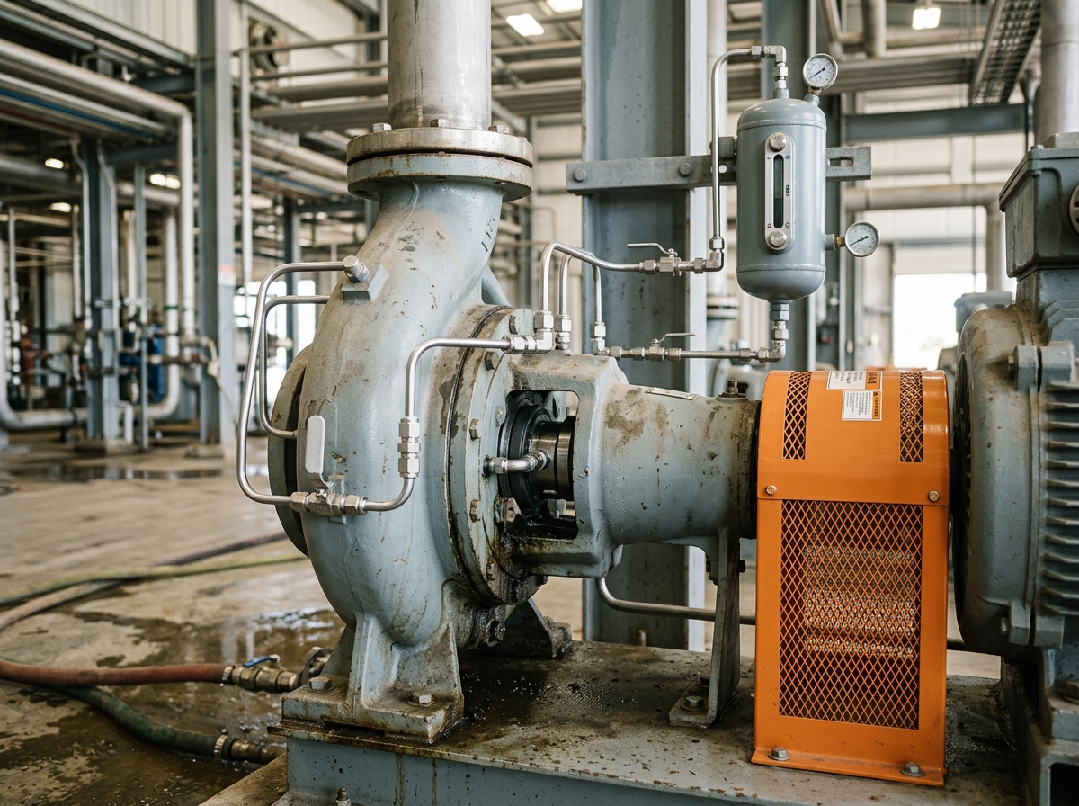 Mechanical seal support system technical close-up