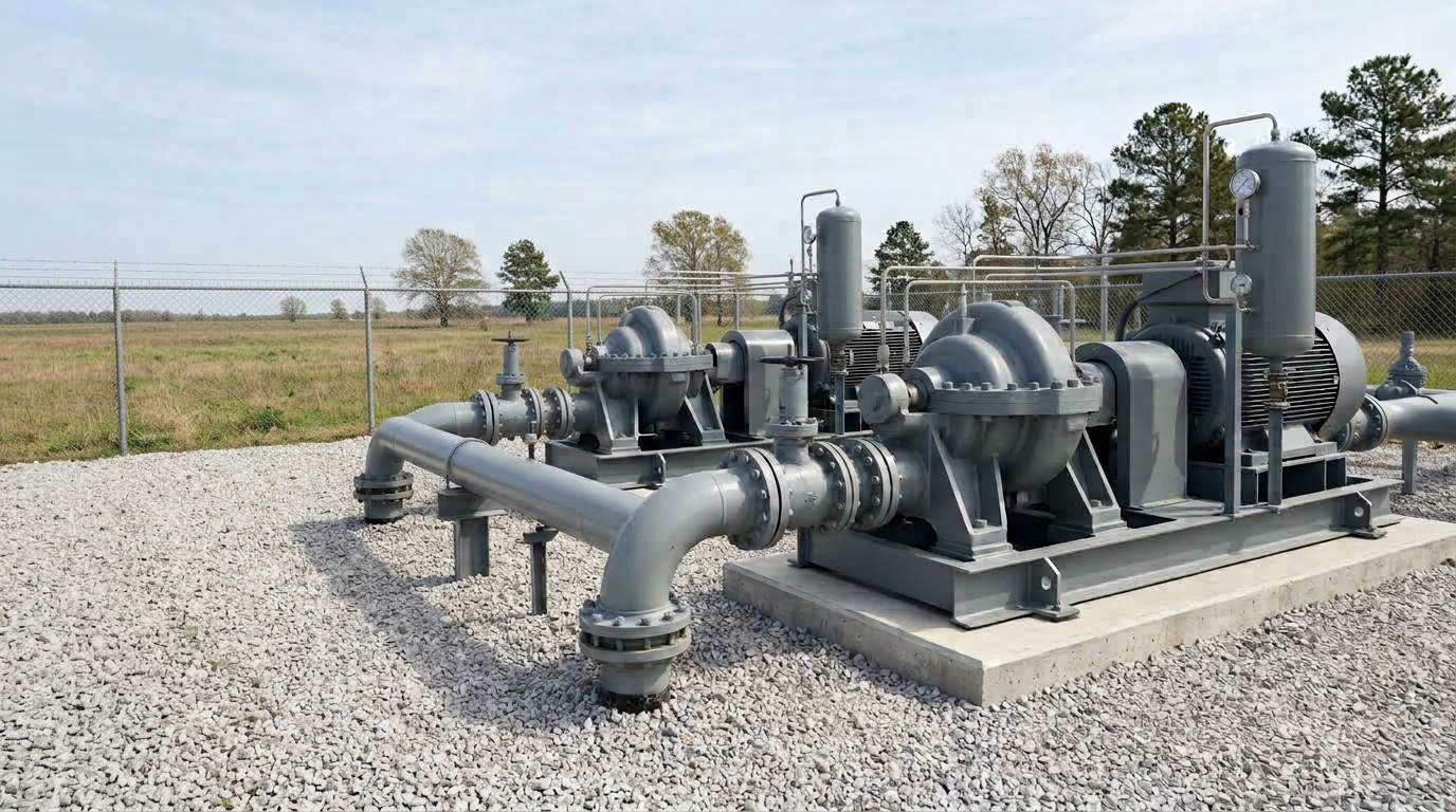 NGL pumping station with centrifugal pump and seal support equipment