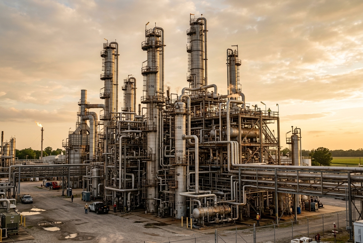 Petrochemical refinery process unit